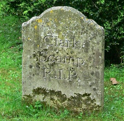 Clark Scamp grave