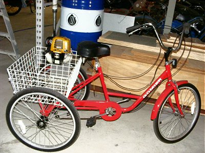 Motorised tricycle