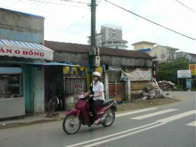 Scene from a moped-taxi ride through Hue