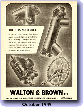 1949 Walton and Brown advert
