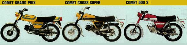 Some of the KTM range in the mid-1970s