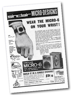 Sinclair Micro-6 radio, 1964