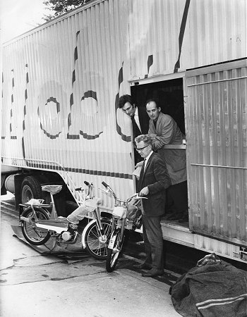 Moped delivery in 1967