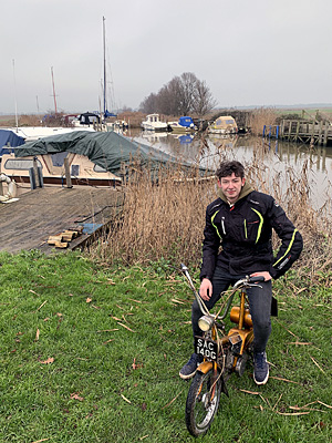 Ben Southgate's 1968 Raleigh Wisp at Hardley Staithe