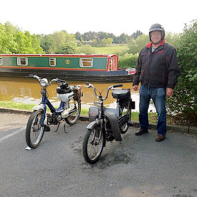 Ray Duffin beside the Shropshire Union Canal