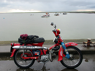 Mark Gibb's Honda at Orford Quay