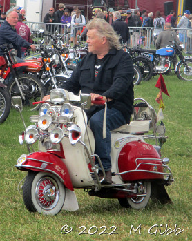 Vespa at Whitby Traction Engine Rally