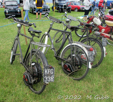 Three Cyclemasters at Whitby Traction Engine Rally