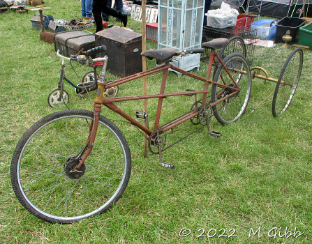 New Hudson T2 tandem & Holdsworth trike axle at Whitby Traction Engine Rally