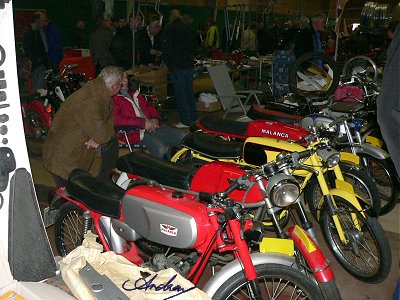 A selection of sports mopeds