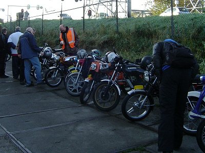 Gathering at Waddinxveen before the ride