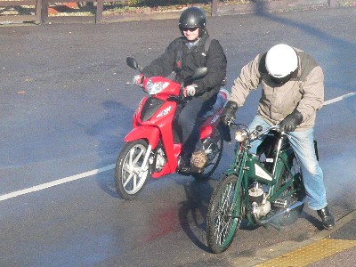 Kymco and New Hudson on the road
