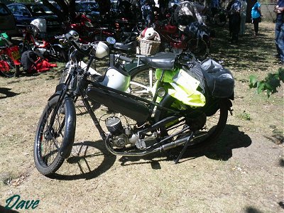 Autocycle under the trees at Waldringfield