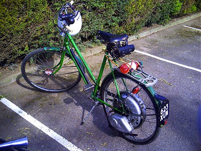 Cyclemaster in a Humber bike