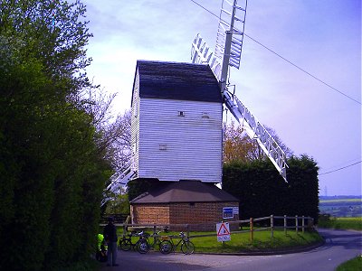 Cyclemotors by the windmill