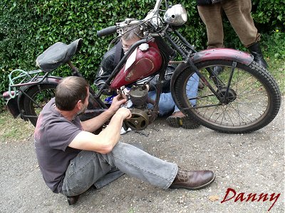 Making adjustments to a James autocycle