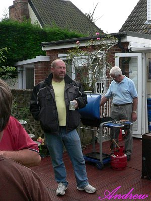 Keith's in charge of the barbecue...