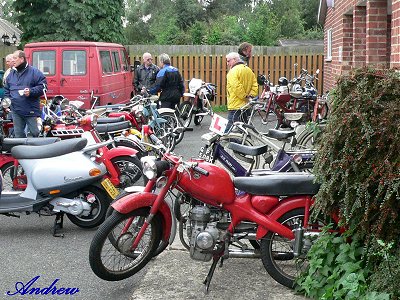 Bikes in front of the hall