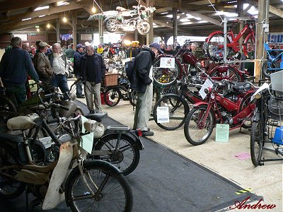 Visitors stroll down Autocycle Alley