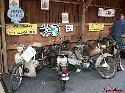 The 'Barn Finds' section: Raleigh, Motobi, Simson, Cyclemate and James