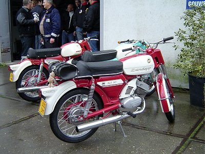 A matching pair of Zündapps: KS50 and KS125
