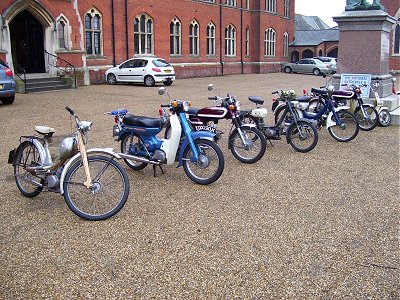 Mopeds at Framlingham College