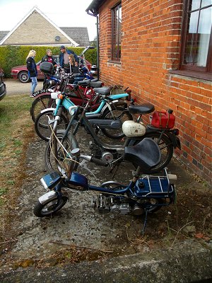A few of the bikes at the back of the hall