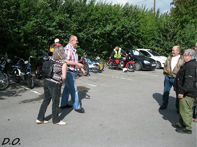 Bikes in The Crown's car park