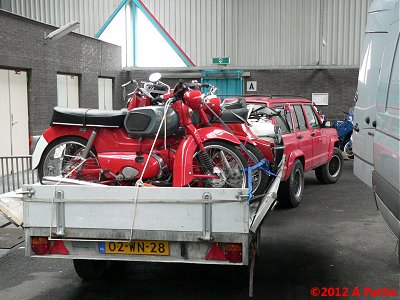 Bikes on trailer