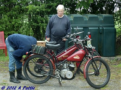 Ralph & Alex with a Rudge and a Norman