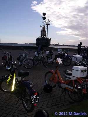Scattered bikes at Shotley