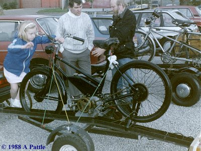 Pre-war James autocycle