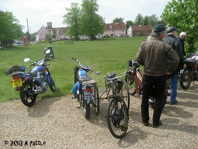 The bikes parked at Fair Green