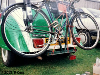 A Sunward Bike Booster on a Humber bicycle