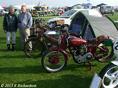 Rudge and Bown with 250 racer