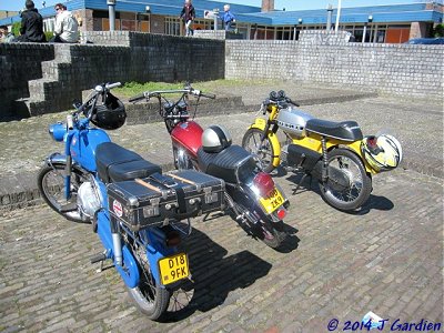 Moped ride at Kollum