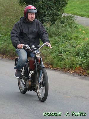 Luke on a Norman autocycle
