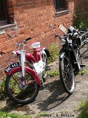Raleigh RM4 Automatic & Excelsior Autobyk at Lord Thurlow Village Hall