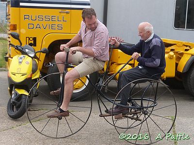 Jason and Alan try the Needham Tricycle