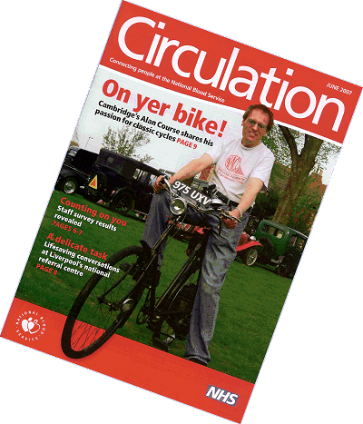 Alan on the front cover of Circulation