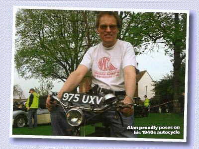Alan on his Cyclemaster