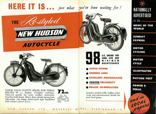 Advertisement for the Re-styled New Hudson