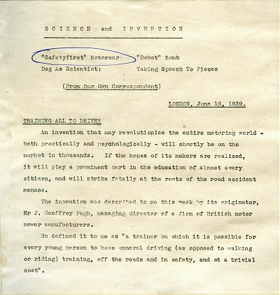1939 Press release