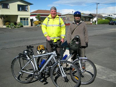 Geoffrey and Andrew with modern cyclemotors