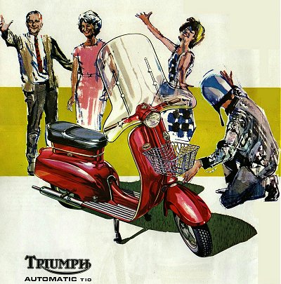 Brochure illustration of the Triumph T10