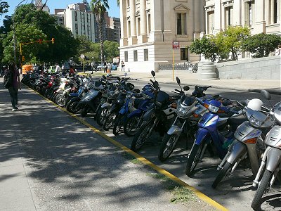 Mopeds on the streets of Córdoba