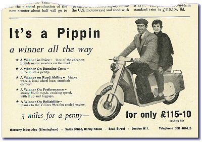 Mercury Pippin advert