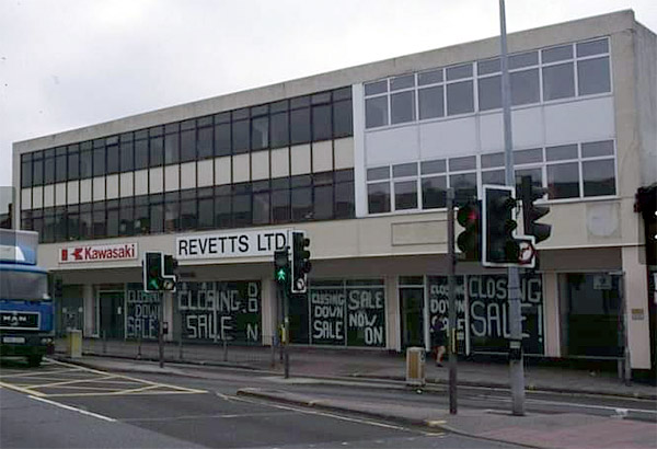 The end of Revett’s in Norwich Road