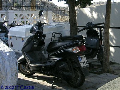 A pair of scooters