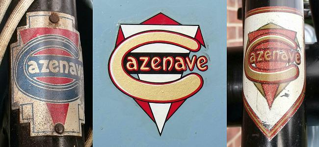Cazenave badges on our moped